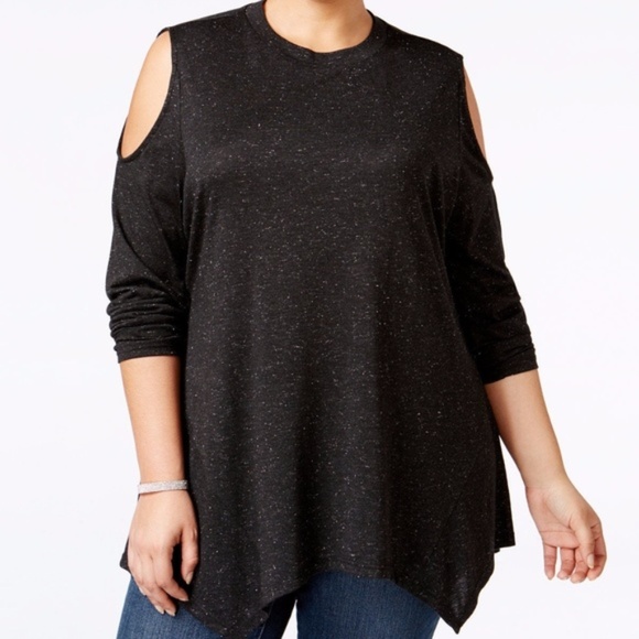 style & co cold shoulder top